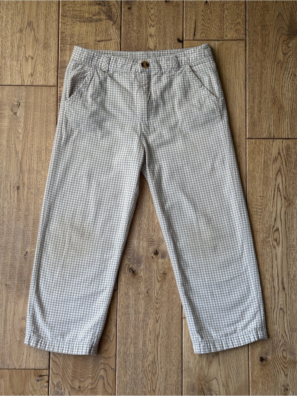 Classic Whimsy Tan Gingham Pants size 6